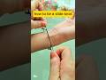 Easy Sliding Knot Tutorial 🔥 Make Your Bracelets & Jewelry Look Neat and Professional!