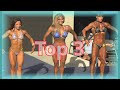 Women&#39;s Figure Short Bodybuilders Top 3 to Champion