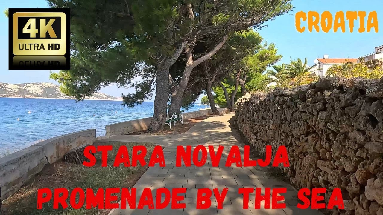 Stara Novalja - promenade by the sea