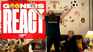 'He's our number 9!' | Sing-a-long with Nan \& Beau | Slavia Prague vs Arsenal (0-4)