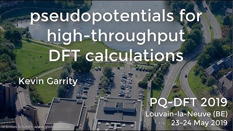 2.5: pseudopotentials for high-throughput DFT calculations (K. Garrity)