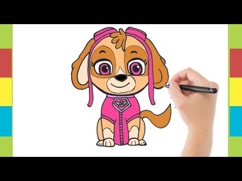 Como Dibujar a Skye de Paw Patrol - thptnganamst.edu.vn