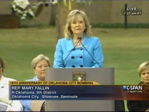 Congresswoman Mary Fallin marks 15 years since the Oklahoma City Bombing on April 19, 1995