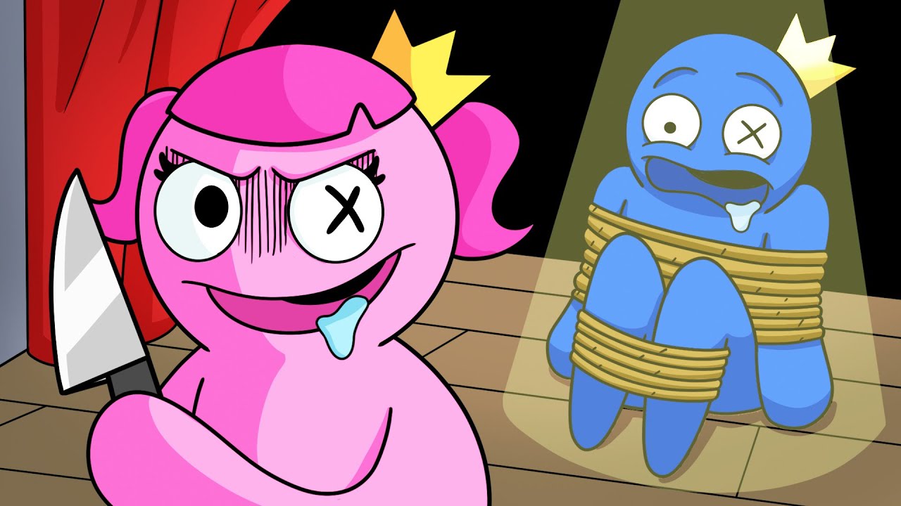 RAINBOW FRIENDS but BLUE STEALS RED'S GIRLFRIEND! Sad Origin Story  Animation by GameToons 