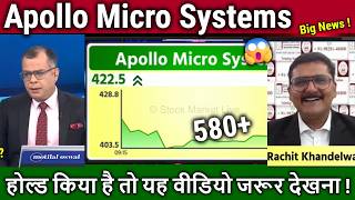 Apollo Micro Systems share Analysis,apollo micro share latest news,q4 results,longterm target 2030