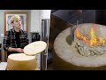 I tested and ruined the flaming wheel of cheesy pasta