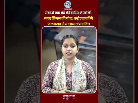 रीवा में एक घंटे की बारिश ने खोली नगर निगम की पोल, कई इलाकों में जलभराव से यातायात प्रभावित