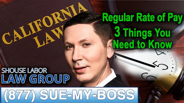 Regular rate of pay in California -- 3 things workers need to know