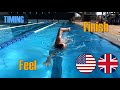 Freestyle swimming arm movement complete