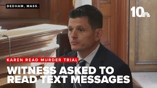 Full testimony: Jonathan Diamandis called to read messages in text group