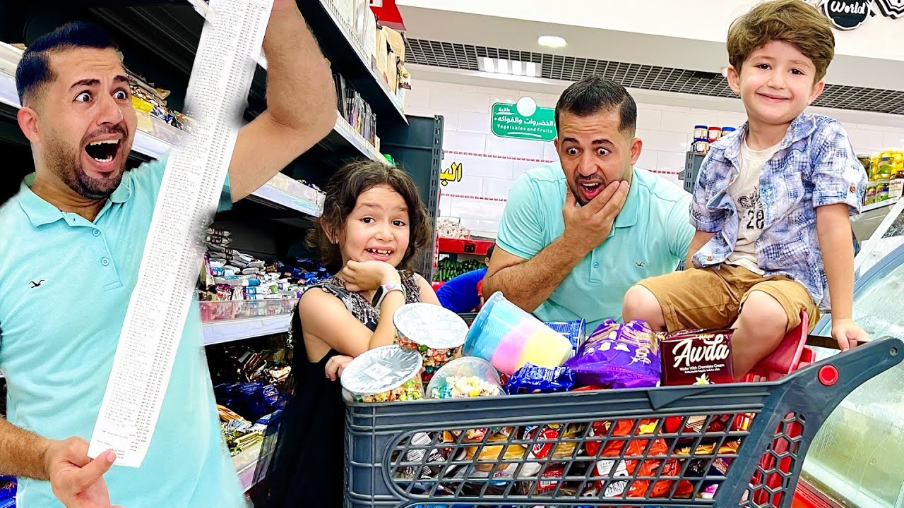 لما بنتك الصغيرة تعطيها تحدي 10 دقائق في المول 🤪