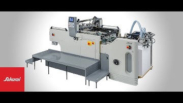 Sakurai Stop Cylinder Screen Printing Press MS80AII
