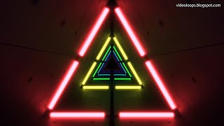 FREE DOWNLOAD!! Live Wallpaper - VJ Loop 24 - Triangular Tunnel & Multicolor Neons - 4K - [30 min]