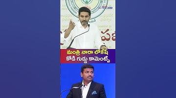 Nara Lokesh Comments on Amarnath: మంత్రి నారా లోకేష్ కోడి గుడ్డు కామెంట్స్ | Asianet News Telugu