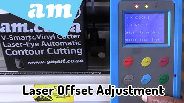Contour Cutting Laser Alignment Offset Adjustment for V-Smart (Plus) and V-Auto Vinyl Cutters