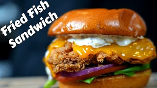 How To Make The Ultimate Fried Fish Sandwich At Home | Filet-O-Fish Recipe