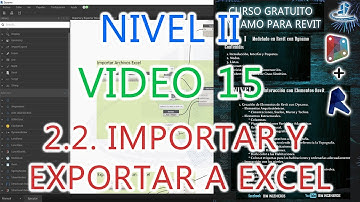 Video 15 || 2.2 IMPORTAR Y EXPORTAR A EXCEL || Dynamo para Revit || Nivel II || BIM INGENIEROS