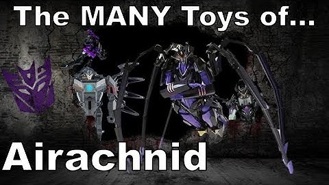 The MANY Toys of Airachnid - The Action Figure History of Airachnid from Transformers