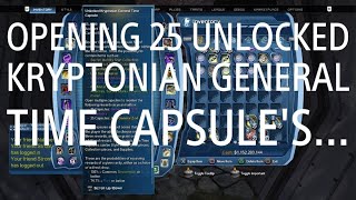 Opening 25 unlocked Kryptonian General Time Capsule's