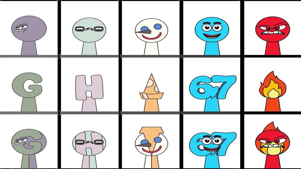 My Sprunki OC Emoji 84, 85, 86, 87 and 88 phase 1 to phase 3