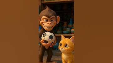 Funny Cat Video: Monkey Breaks Vases, Frames Kitten – Big Cat’s Justice