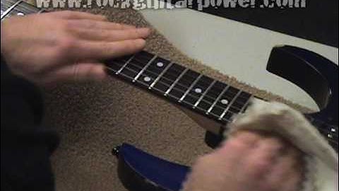 How To Change Guitar Strings on a Floyd Rose bridge Part 1 of 4