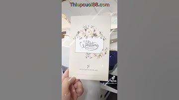 Mẫu thiệp cưới HD195 - BST thiệp cưới đẹp 2022-2023