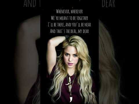 Shakira- Whenever, Wherever (Lyrics) - YouTube