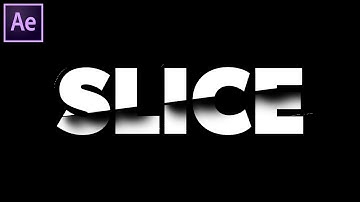 Slice Text  Animation in After Effects - After Effects Tutorial | Text Animation | Creative Tuesdays