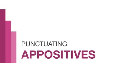Appositives // Restrictive and Nonrestrictive Appositives // Punctuating Appositives