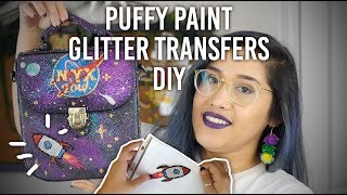 Materials needed: -Puffy paint -Glitter -Plastic sheet protectors o...