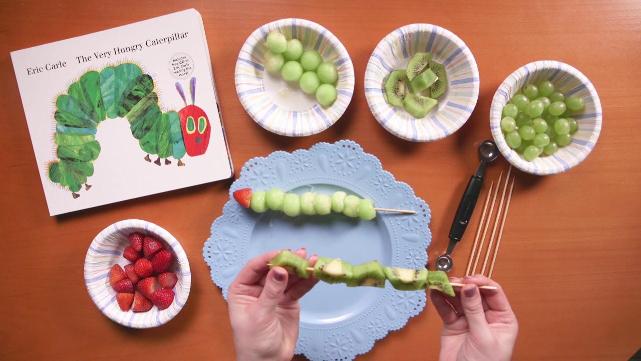 The Very Hungry Caterpillar Crafts for Kids Fruit Skewers YouTube