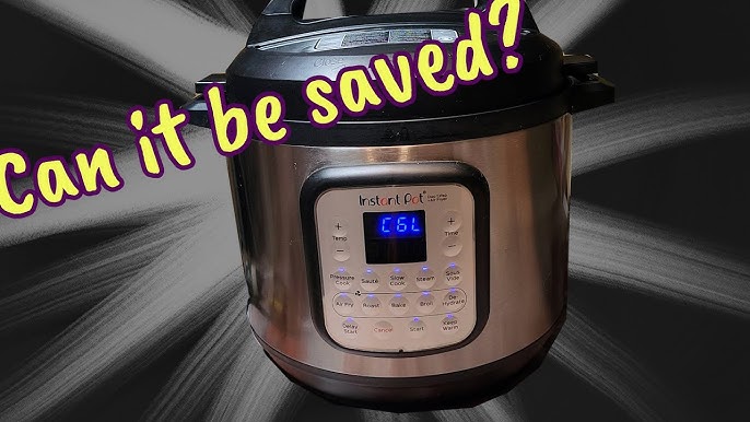 instant pot after replacing temperature sensor still haveing error.C6L 