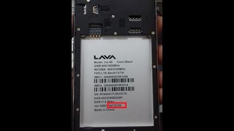 LAVA IRIS 60 S106 Flash File  Lcd Fix Paid File