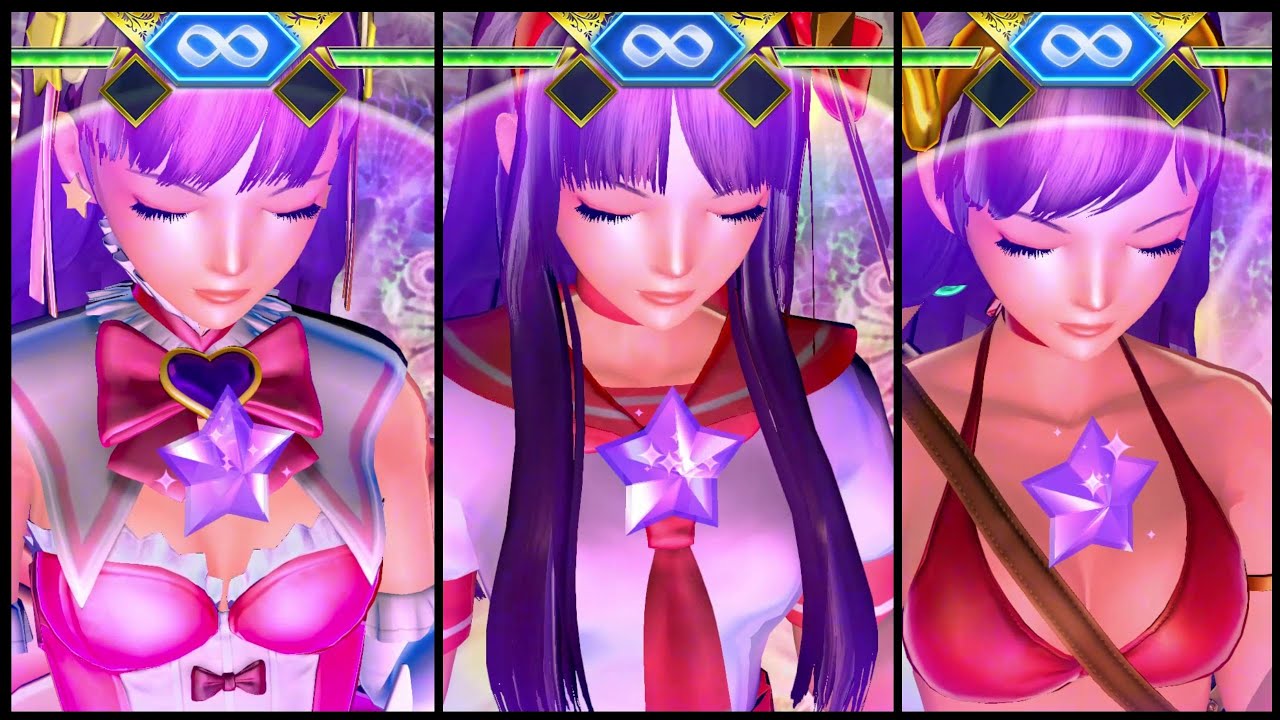Athena All Special Moves in All Costumes SNK Heroines Tag Team
