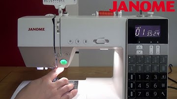 JANOME 미싱 [ DC7100 ] 9. 쌍침 재봉