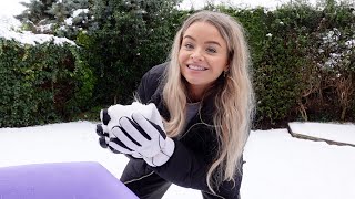 FUN IN THE SNOW, PINKY UPDATE + MAKING PANCAKES! | sophdoesvlogs