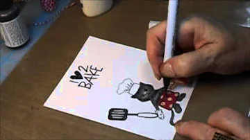 Zig Watercolour Pen's How-to-video painting with Wink of Stella