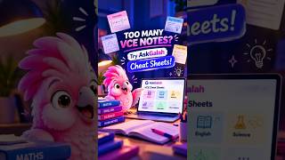 TOO MANY VCE NOTES? Try AskGalah Cheat Sheets!