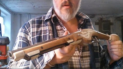 Wheellock pistol build 1650 pt 51 making a bone muzzle end