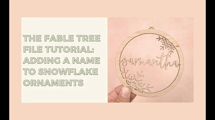 How to Add a Name to the Snowflake Ornament Using Illustrator for the Glowforge