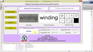 Character Recognition Using Image Processing Matlab Project Source Code