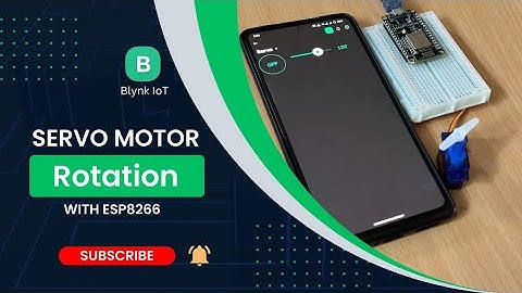Servo Motor Control with ESP8266 and Blynk Platform || Blynk and ESP8266 || Easy Servo Motor Control