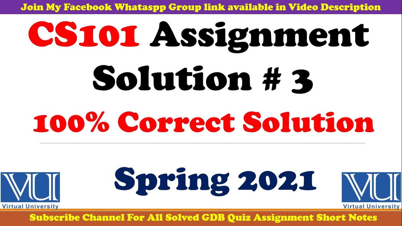 cs101 assignment 3 solution 2021 download