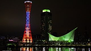 Kobe Port, Japan 神戶港夜景4K