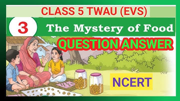The Mystery of Food|Class 5 EVS (TWAU)|Chapter 3|Question Answer |NCERT 
