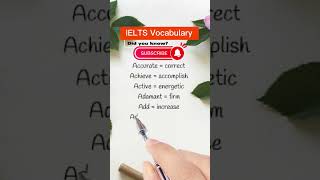 Useful Synonyms Words List | IELTS Vocabulary