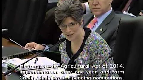 Sen. Joni Ernst Introduces Farmer from Iowa to Testify Before the Agriculture Committee