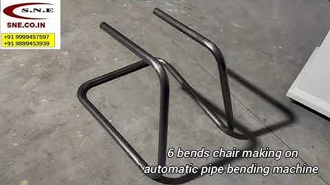 6 bend chair making on automatic pipe bending machine #machine #bendingmachine #pipebending #bender