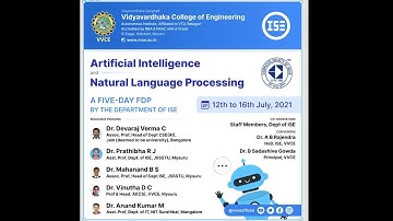DAY 5 FDP on Artificial Intelligence & Natural Language Processing